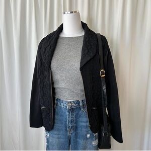 Kial women’s quilted jacket black Large.